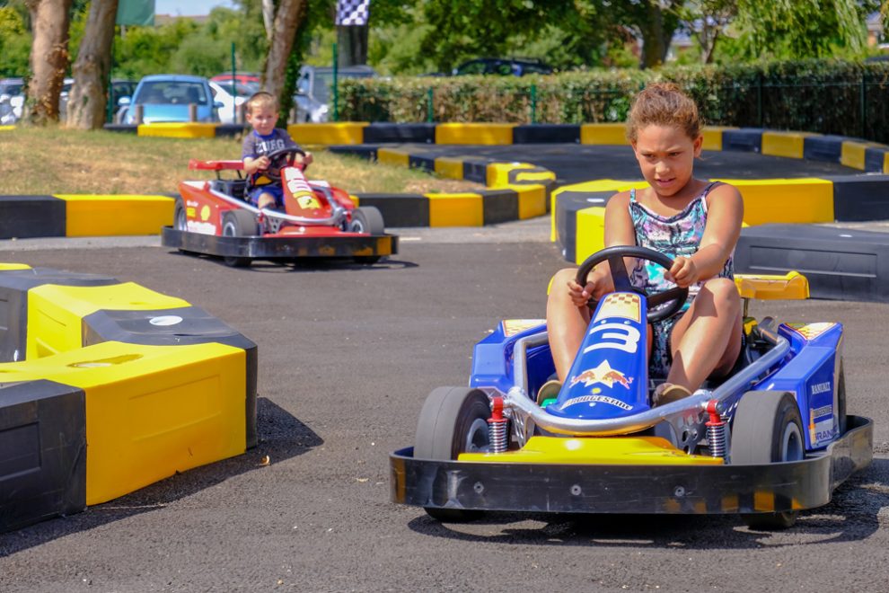 A roaring start for Sandham’s new go-karts