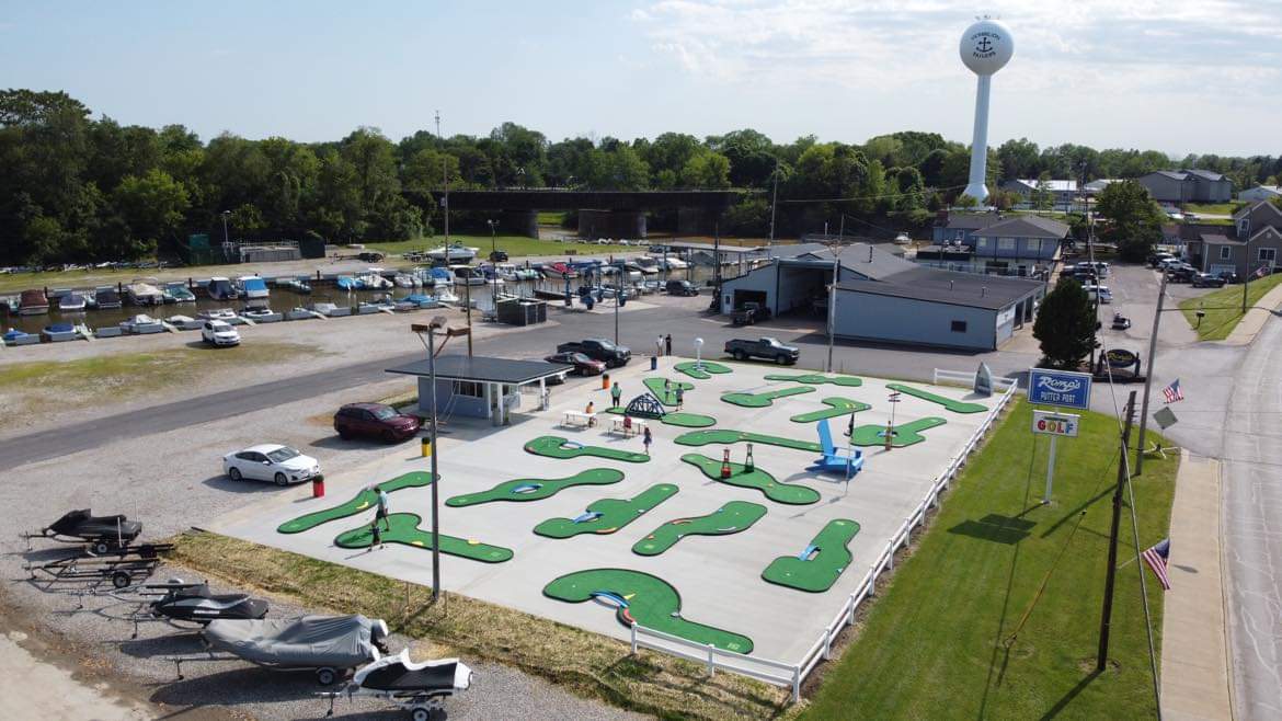 AGS modular mini golf course replaces concrete course at Ohio Marina