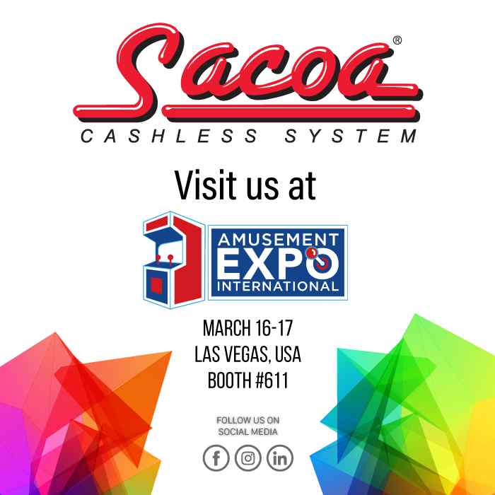 Sacoa will be taking part in Amusement Expo 2022