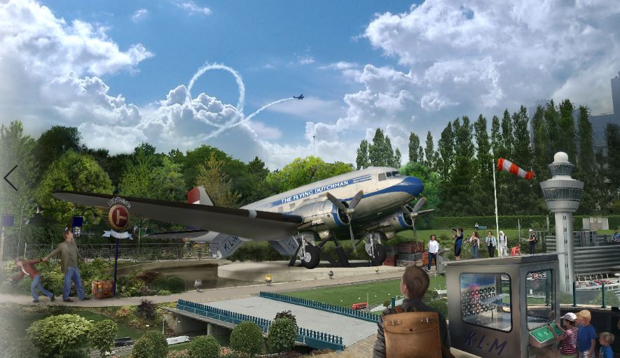 Full-sized Douglas DC-3 aircraft attraction opens at Madurodam park
