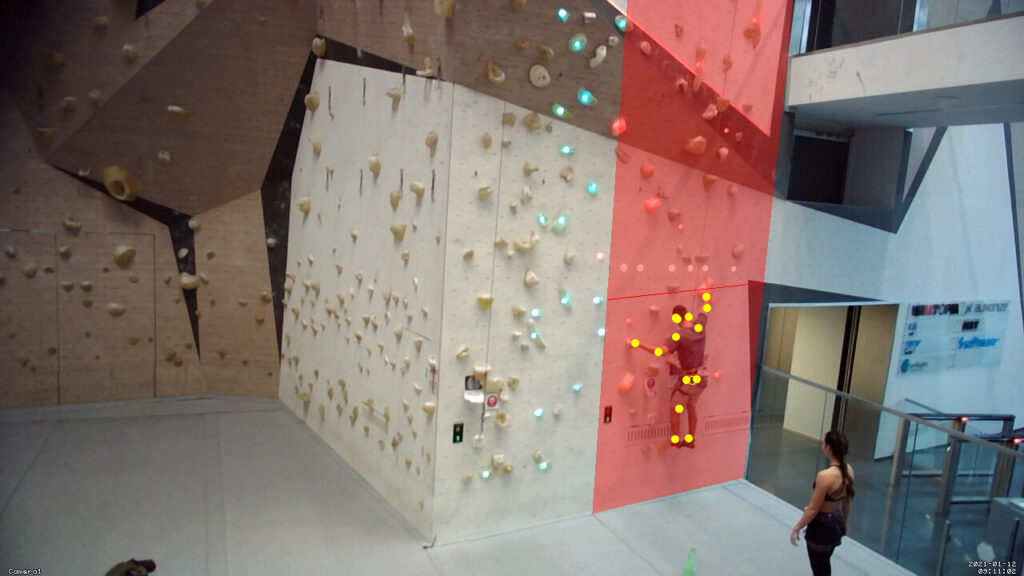 Techtopia device uses AI to maximise safety in climbing gyms