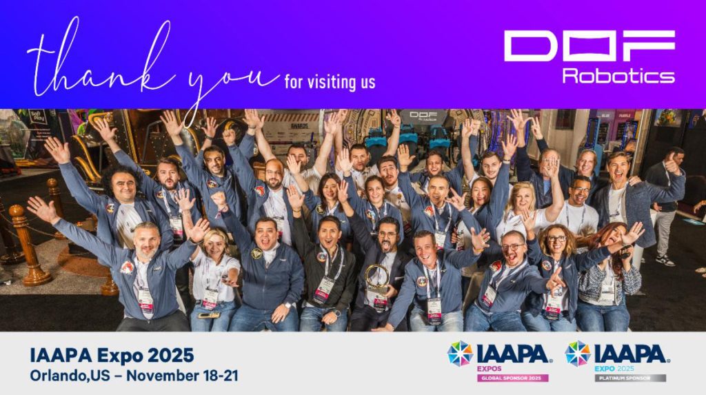 DOF Robotics thanks delegates for witnessing its big reveals at IAAPA Expo 2025