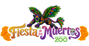 Fiesta de los Muertos logo horizontal San Antonio Zoo celebrates culture and creativity with seven vibrant Calaveras at Fiesta de los Muertos