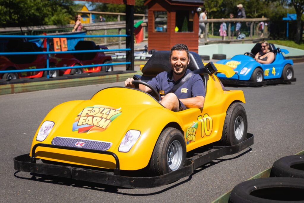 Folly Farm, UK, updates to sustainable electric go karts