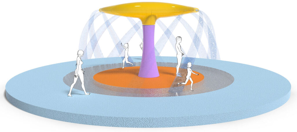 Amusement Logic’s new interactive kids’ water game Spinning Rain