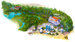JoraVision PegaseExpressBirdseye THEME PARKS: Jora Vision's Pégase Express set to open in Parc Astérix