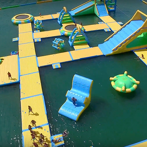 New inflatable waterpark in Jordan Harbour makes a splash