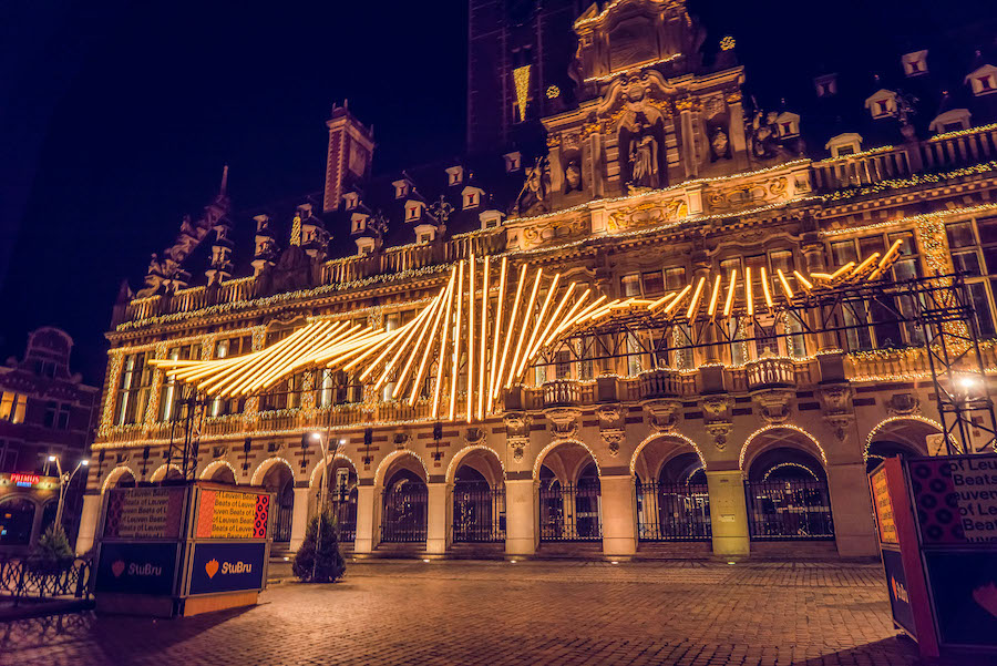 Painting with Light creates Beats of Leuven light art installation