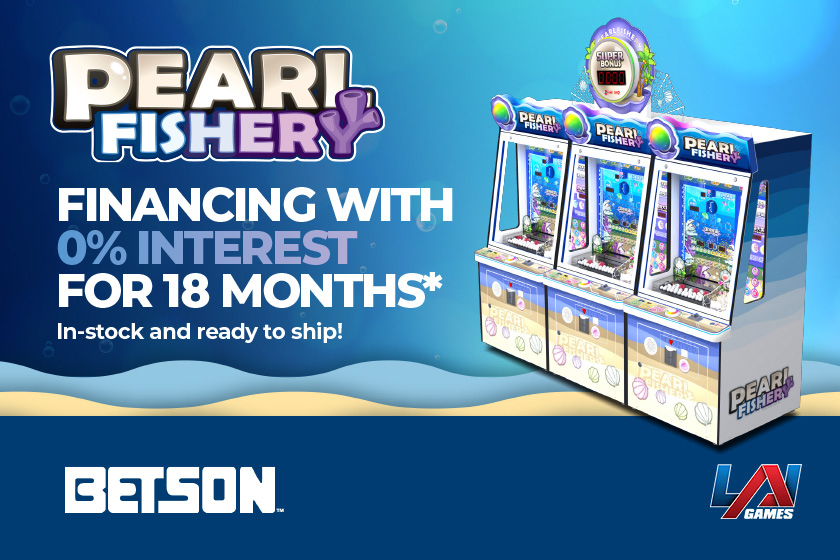 Betson offers no-interest financing on redemption game Pearl Fishery