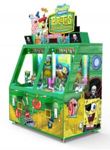 SpongeBob Pirates NEW cabinet R SIDE 300dpi 300x409 1 Andamiro begins shipping SpongeBob Pirates of Bikini Bottom