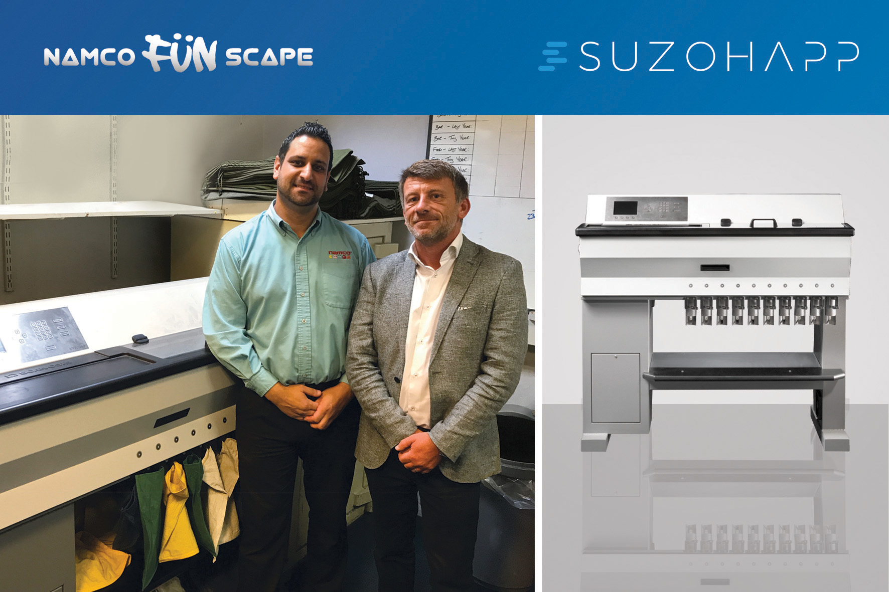 SYSTEMS: Suzohapp backed by Namco Funscape