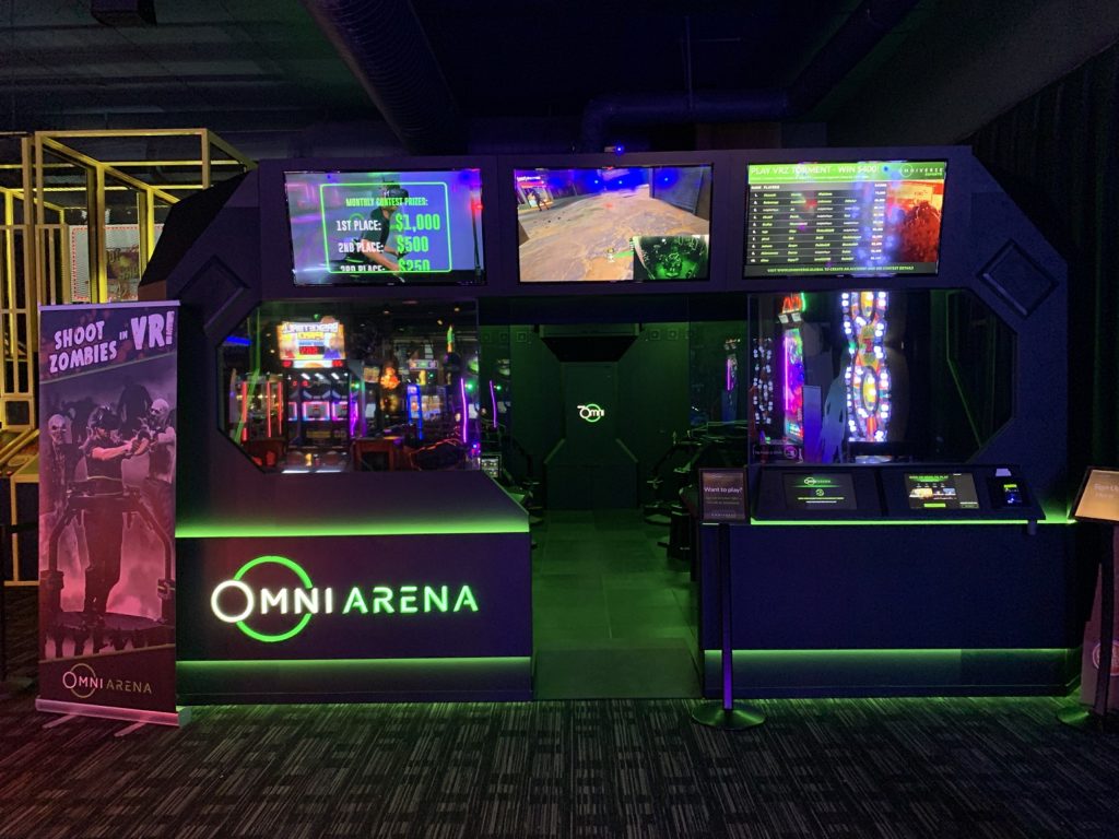 Virtuix Omni Arena installed at Houston Dave & Buster’s