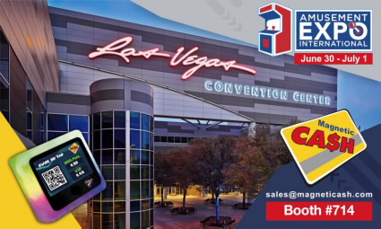 Magnetic Cash to showcase cashless solution at Amusement Expo 2021
