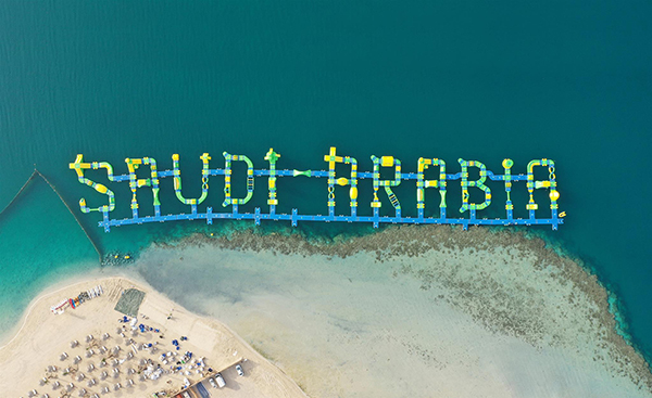 Wibit installs the world’s biggest floating water park