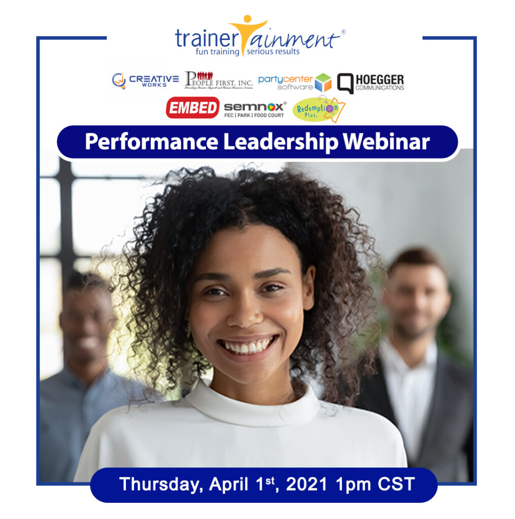 TrainerTainment to host performance leadership webinar